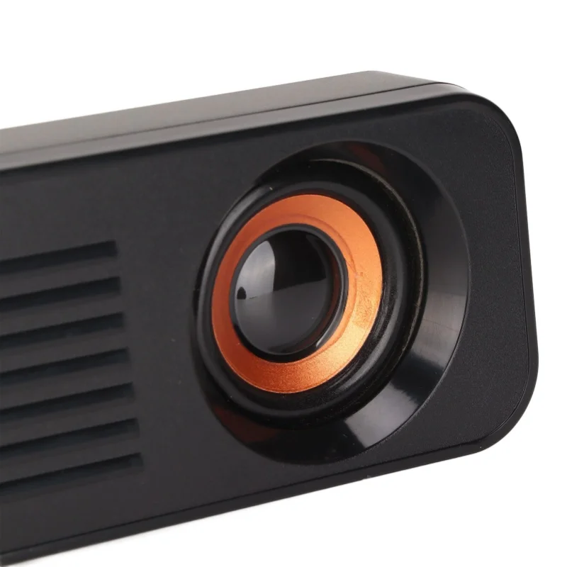 Wired Speaker HiFi Stereo Subwoofer USB Powered 3.5mm Plug Portable Desktop Long Speaker For TV Computer