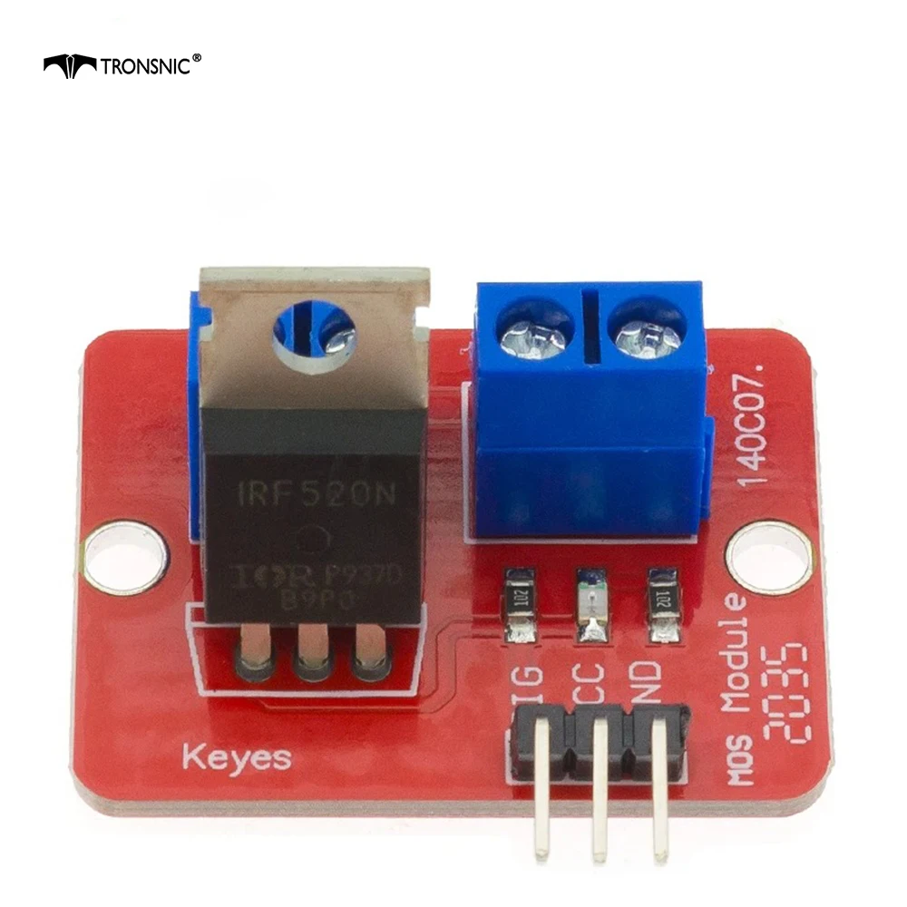 

Модуль драйвера IRF520 0-24 В MOS Верхняя кнопка Mosfet Транзистор Полевой транзистор Микроконтроллер MCU ARM ШИМ Регулировка