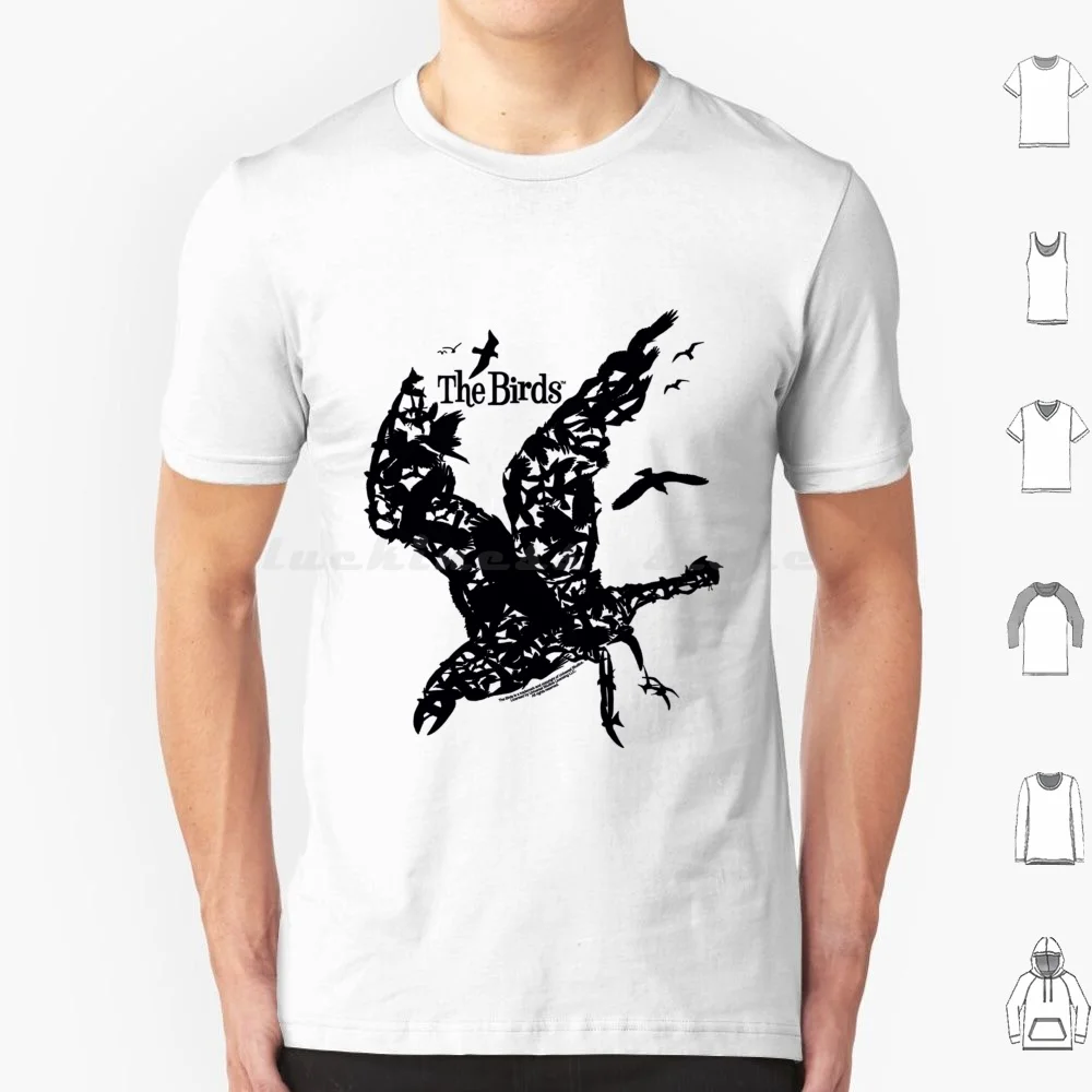

Black Horror Birds T Shirt Men Women Kids 6xl Horror Vintage Retro 80s Halloween Scary Bird Forest Red Landscape Love Hiking