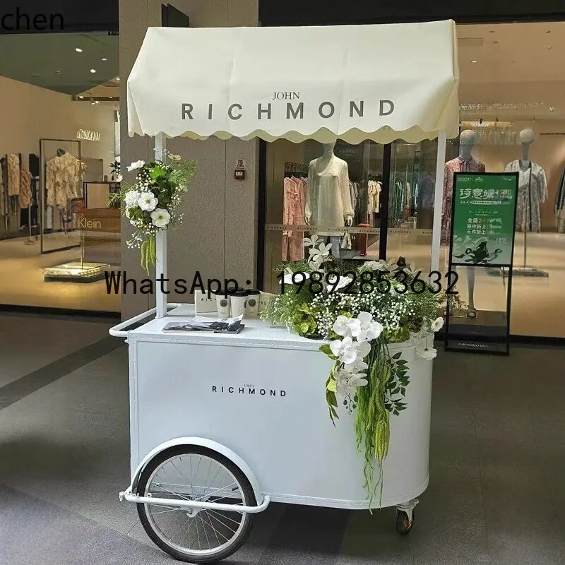 BB  Iron Art Night Market Stall Cart Display Stand Hotel Exhibition Stand Mall Sales Cart