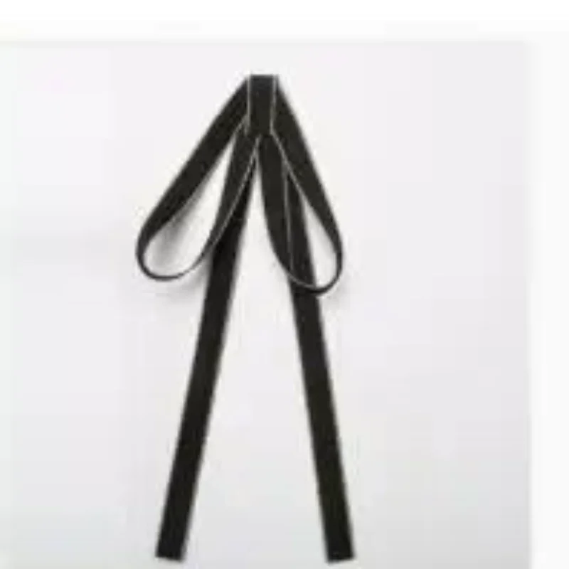 1 шт., британский корейский студенческий стиль, лента ручной работы, черный галстук-бабочка, булавки, галстук-бабочка для женщин и девочек, банк, белая рубашка, воротник с цветком