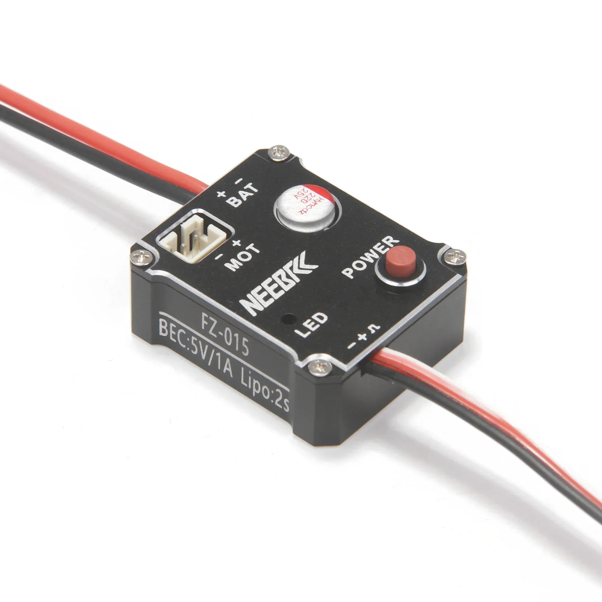 NEEBRC 180 50T Brushed Motor 15A Metal ESC 2S 5V/1A BEC for 1/18/ 1/24 SCX24 TRX4M FMS RC Car Crawler Drift Upgrade Accessories