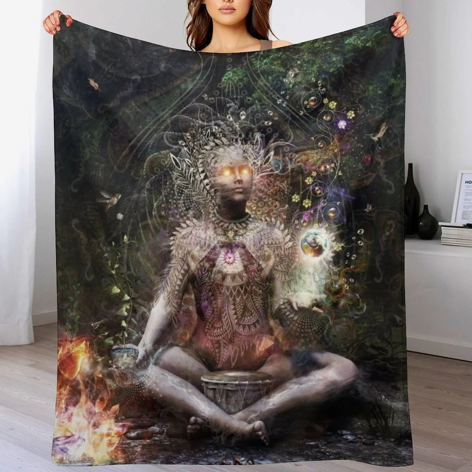 

Sacrament For The Sacred Dreamers Throw Blanket Faux Fur Soft Warm Blanket for Bed