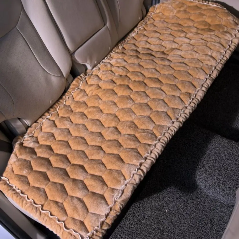 

3 Pcs Universal Plush Car Seat Cushion Warm Soft Square Cushion Thick Non-slip Car Seat Covers Winter