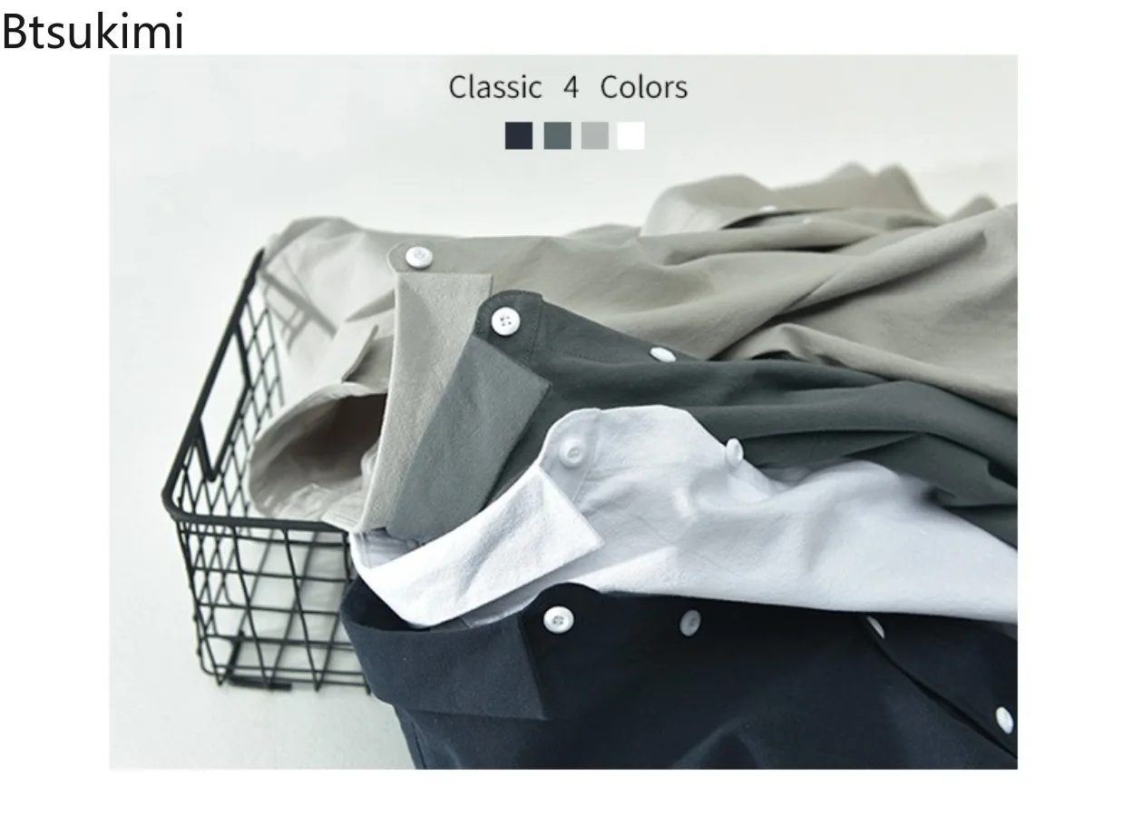 Summer Hot Sale Men's Short-sleeved Shirts Casual Streetwear Solid Color Button Up Cardigan Leisure Beach Style Blouses Men Tops