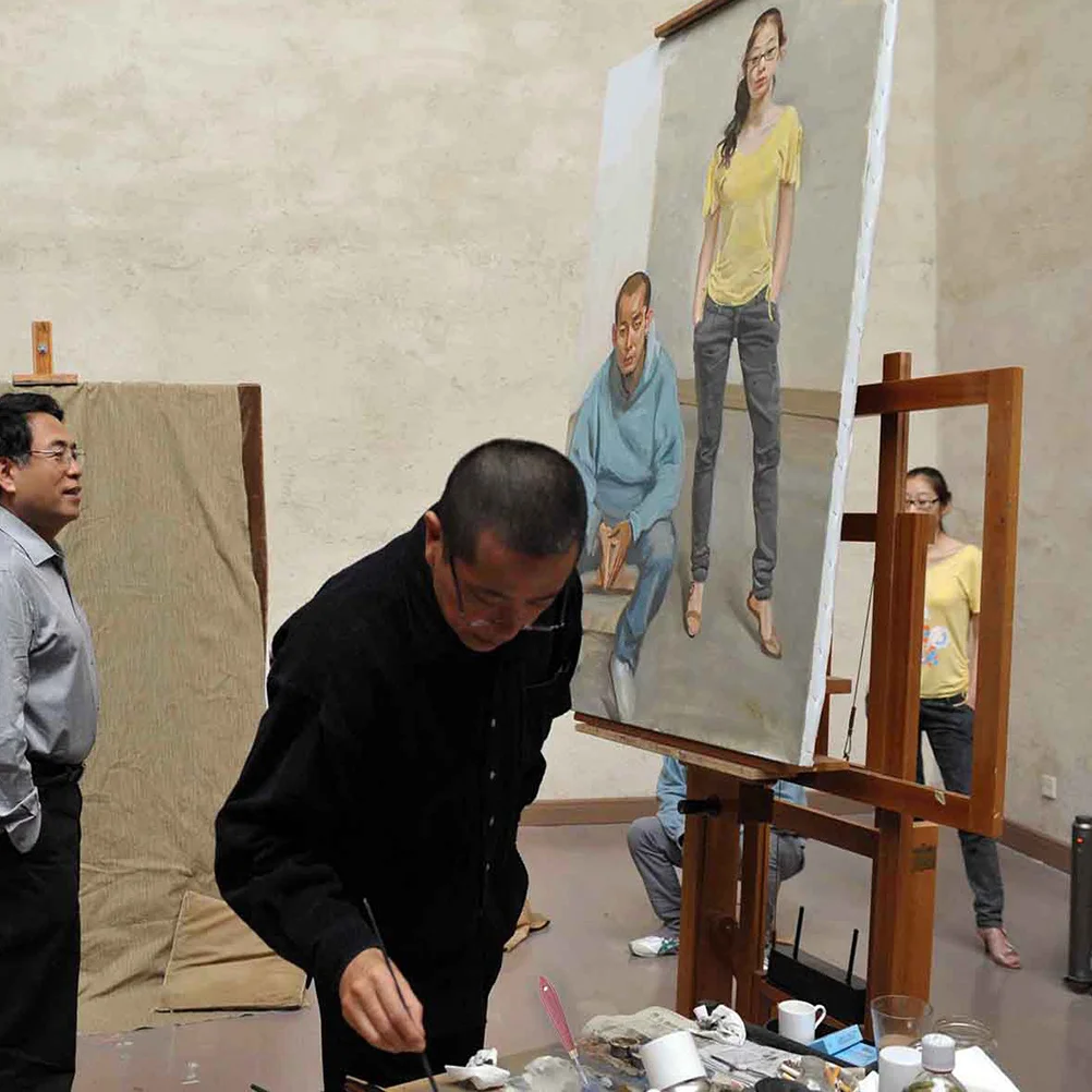 

1Set Oil Painting Tools Wood Handle Spatula Set Durable Color Mixing Scrapers Essential for Artists Oil Painting