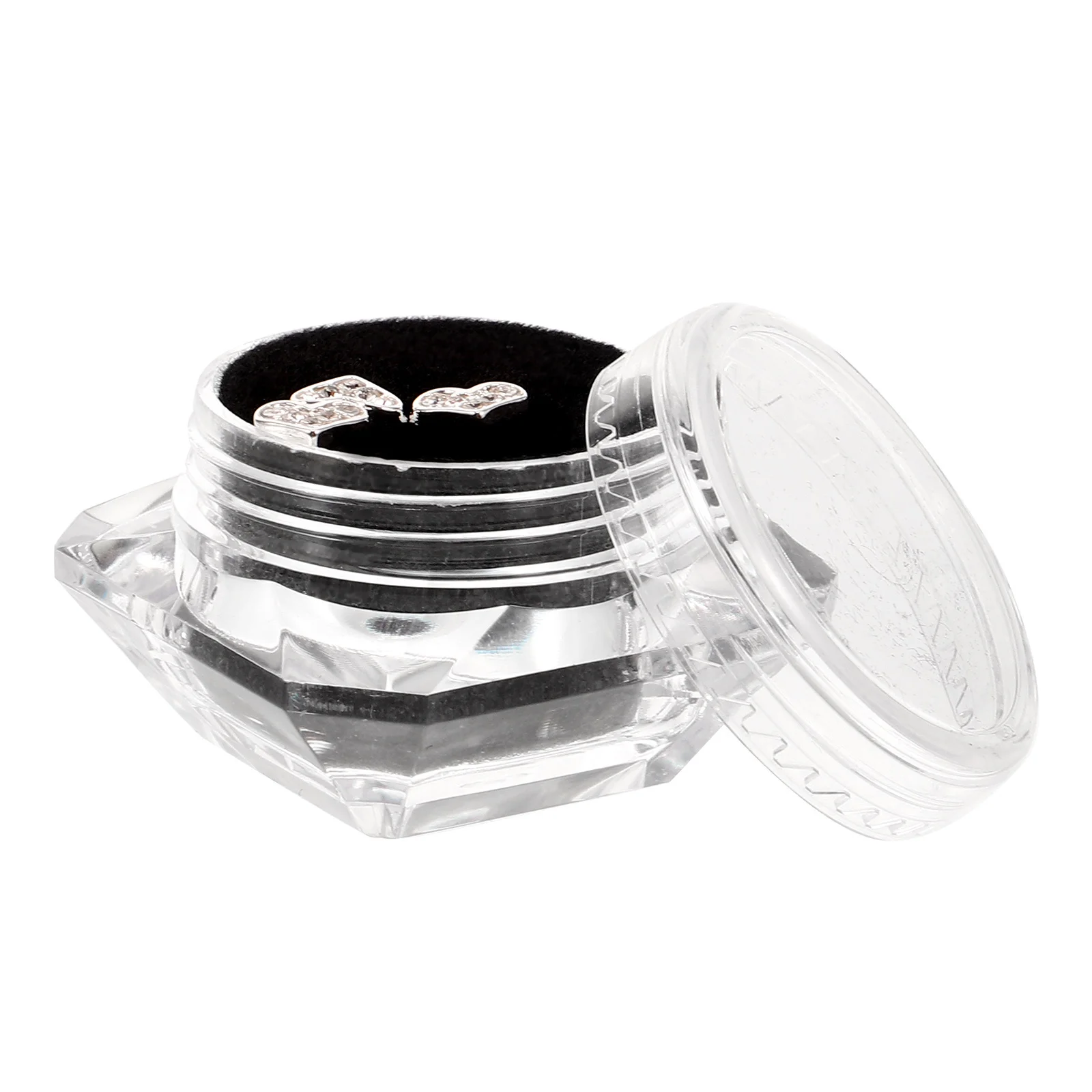 1 boîte d'ornements de dents en strass Style cœur, sourire scintillant, bricolage, matériaux sûrs et durables, légers, confortables, à porter