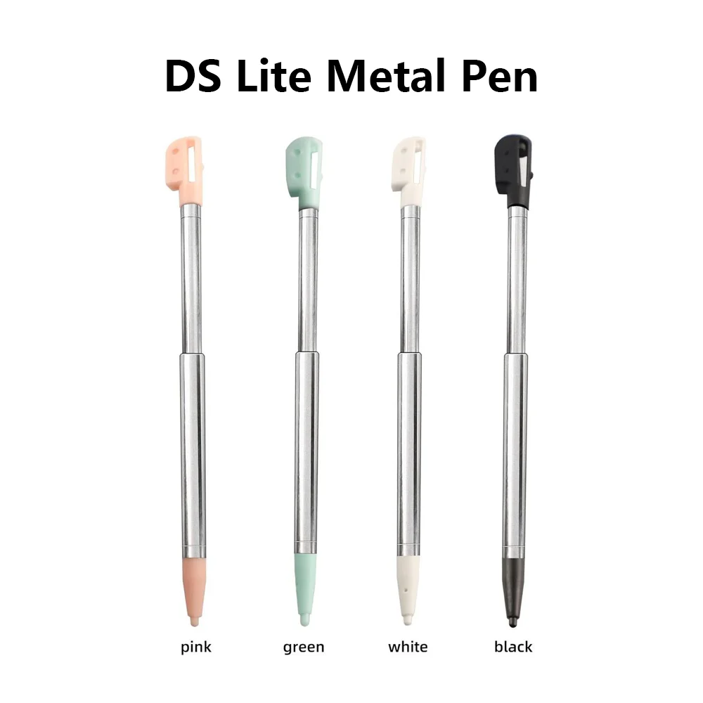 2 Pcs DS Lite Metal Stylus, Retractable Replacement Stylus Compatible with Nintendo DS Lite, Multiple Colors for NDSL