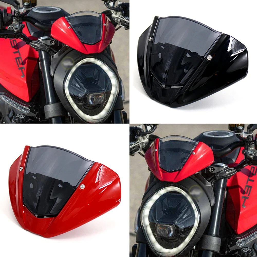

2021 2022 Motorcycle MONSTER 937 High Quality Windshield WindScreen Screen W/ Bracket Accessories For Ducati Monster 950