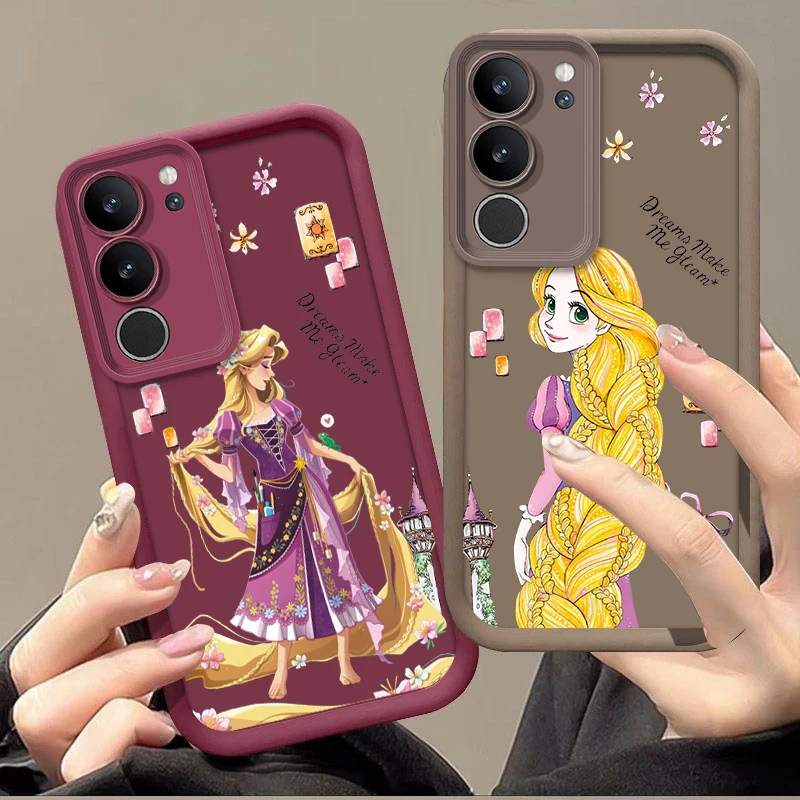 Princess Tangled Rapunzel For Samsung Galaxy A14 A15 A13 A12 A31 A73 A81 A71 A51 Core Lite Eye Ladder Phone Case