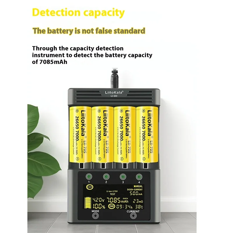 

1-20pcs LiitoKala Highest Capacity 26650 7000mah 21A/35A lithium battery 3.6V 26650 Rechargeable Battery Cell for Battery Pack