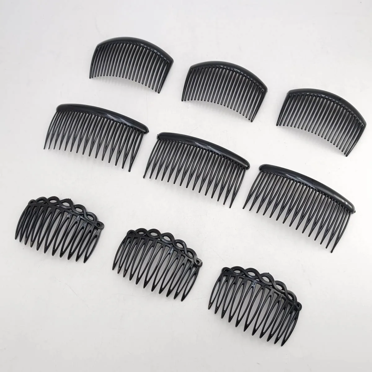 9 Uds venta directa de fábrica peine para el cabello garra horquilla peines laterales Pin accesorios para el cabello cola de caballo bandas de peinado Clip de peine para el cabello