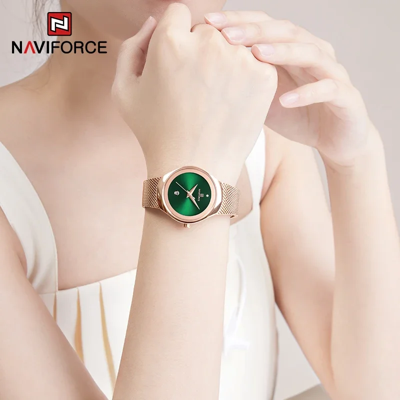 naviforce-top-brand-luxury-fashion-mesh-cinturino-in-acciaio-impermeabile-verde-analogico-data-orologi-da-donna-al-quarzo-orologio-da-polso-da-donna-d'affari