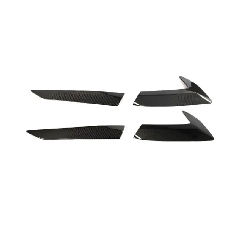 Tiypeor Dry Carbon Fiber Side Fender Vent Trim For Chevrolet Corvette C8 2020-2021 Gloss Finish Stick-On 4 Pcs car modification