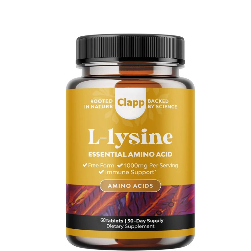 شكل L-Lysine Free - مكملات L-Lysine عالية القوة لصحة العين والعناية بالشفاه تركيب الكولاجين ودعم المناعة #5