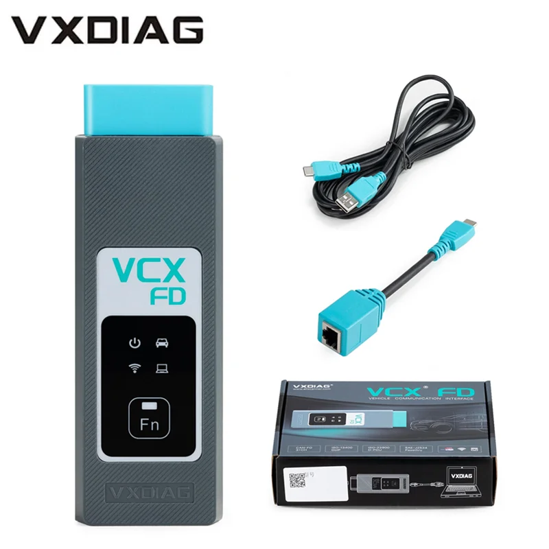 VXDIAG VCX FD Main Unit J2534 Passthru Hardware without Software License Supports DoIP CAN FD Protocol