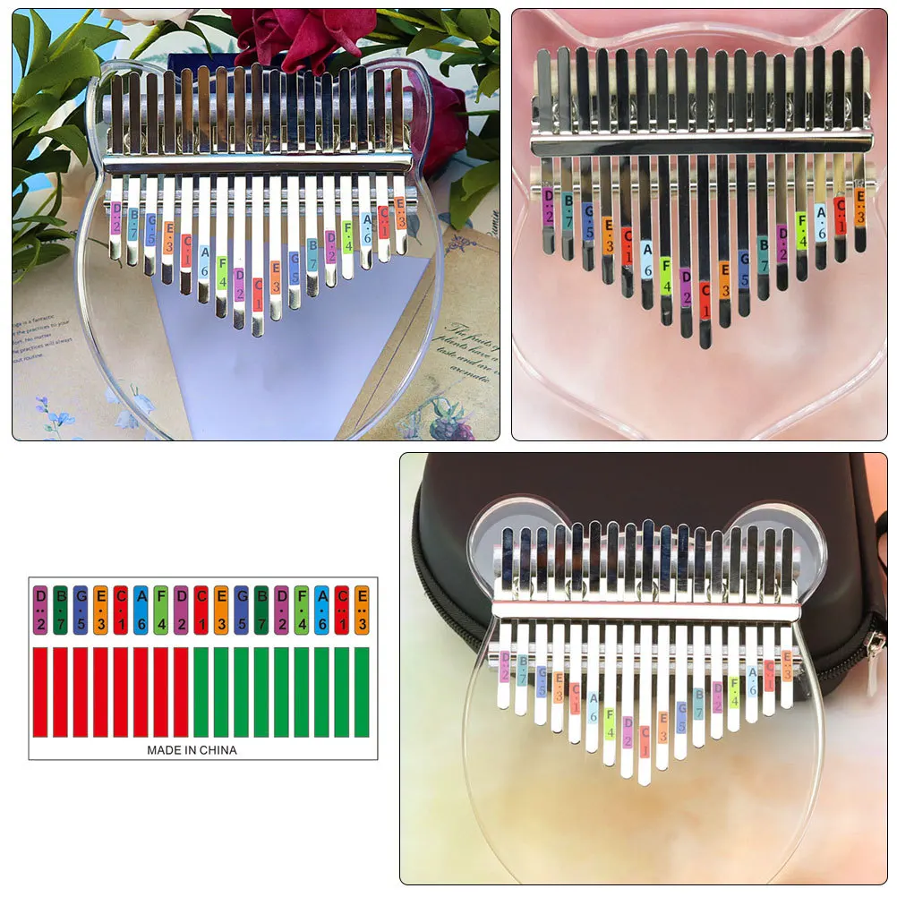 

10Pcs Kalimba Thumb Piano Note Stickers Scale Stickers for Finger Instrument Learning Accurate Playing Kalimba Sticker