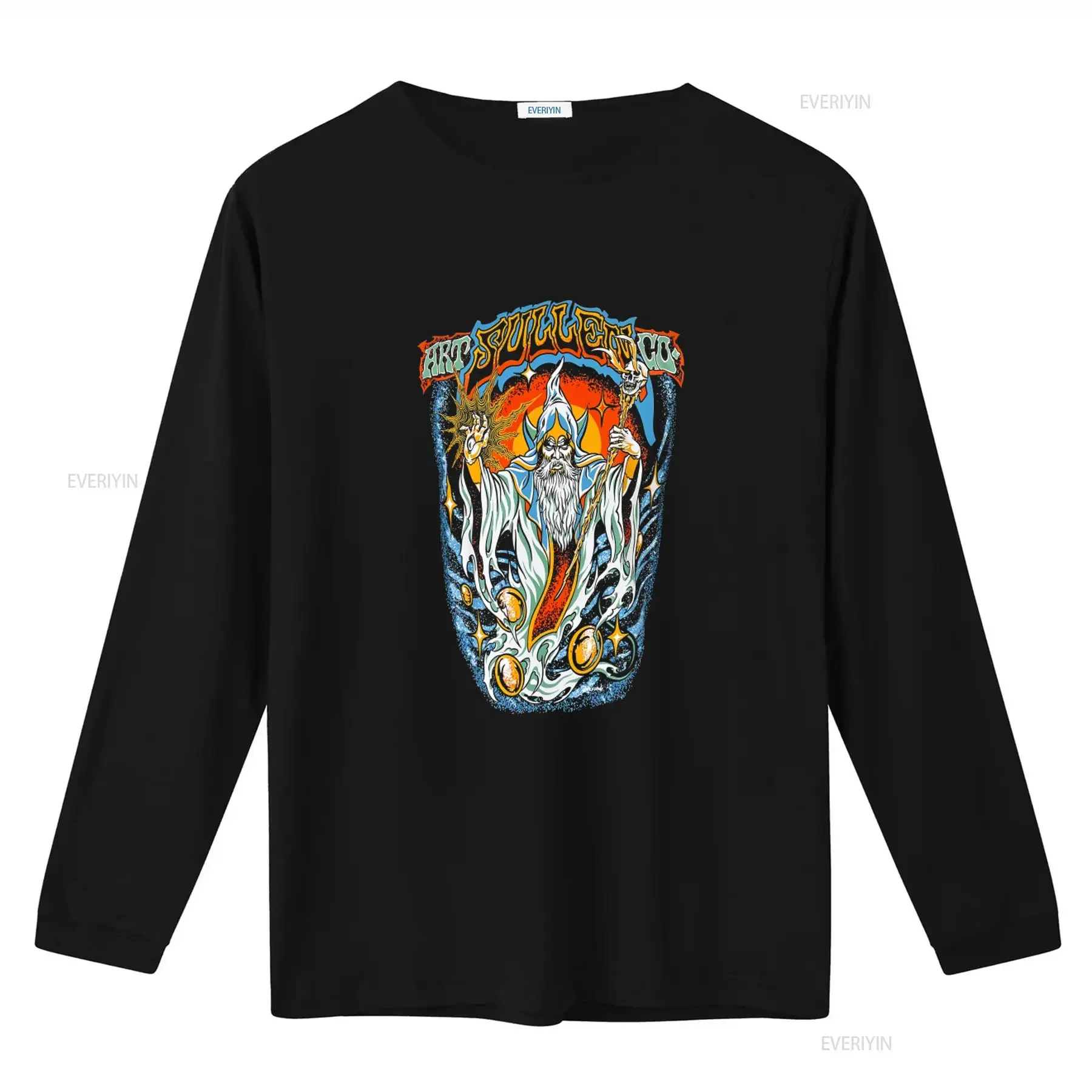 Sullen Men's T shirt Wizard Tattoos Urban Design Premium Quality  vintage Washed Stretched streetwear Unisex Soft Comfortable