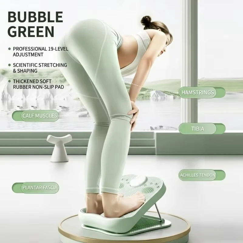 Plateforme d'étirement des mollets réglable sur 19 niveaux, planche inclinée pour massage des pieds, plateforme d'étirement des jambes, équipement de fitness pour la maison