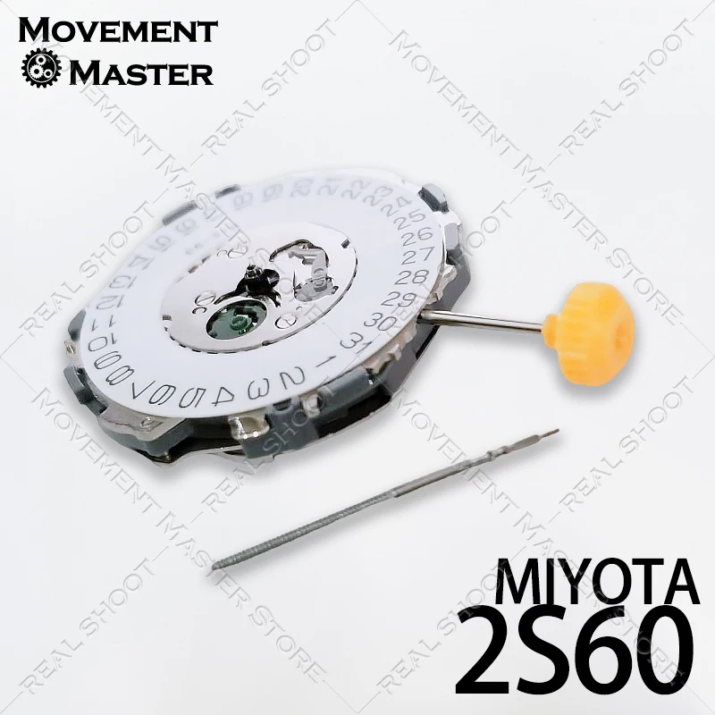 การเคลื่อนไหวควอตซ์ Miyota 2S60 นาฬิกาอุปกรณ์เสริม 3 มือวันที่อายุการใช้งานแบตเตอรี่ยาวนานขนาด 10 1/2 ''ความสูง 3.99 มม.อะไหล่ซ่อม