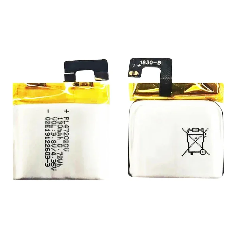 

ПЛ 472020 V (с проводами) Литий-ионный аккумулятор для Huami Amazifit A1805