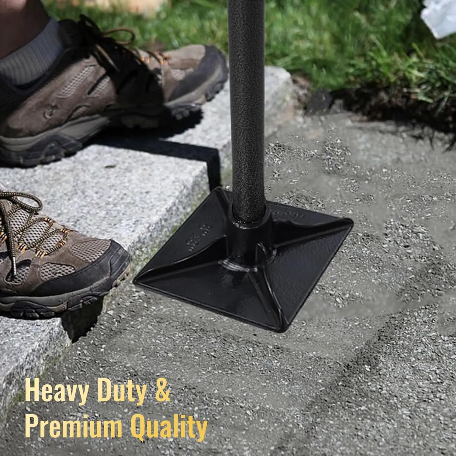 Heavy Duty Steel Tamper Tool with 62 Inch Adjustable Handle Hand Tamper for Efficient Soil Compaction Tamping Asphalt Gravel·New