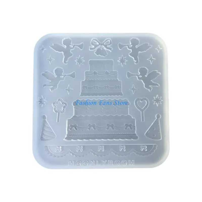 

Epoxy Resin Pendant Mold High Temperature Resistant Silicone Jewelry Mold Multilayer Cake Accessories Crafting Mould