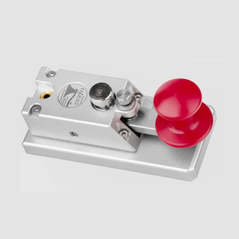 2026 New 711 Tough Guy Third Generation Electric Key CCZ Magnetic Feedback Rebound Manual Key CW Morse Hand Key Straight