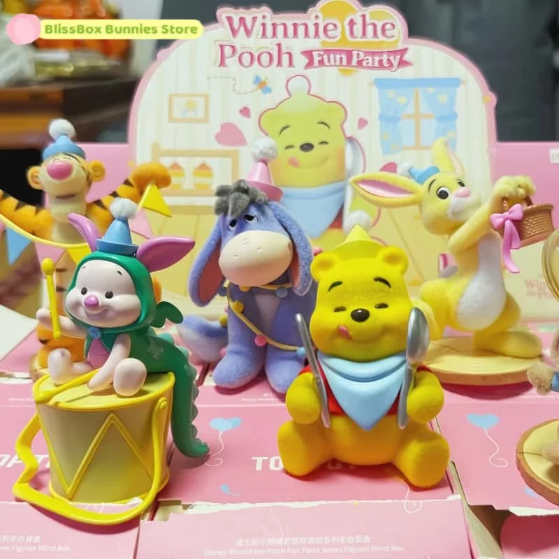 

Original Toptoy Disney Winnie The Pooh Carnival Party Series Blind Box Trend Play Toys Mystery Box Desktop Ornament Xams Gift