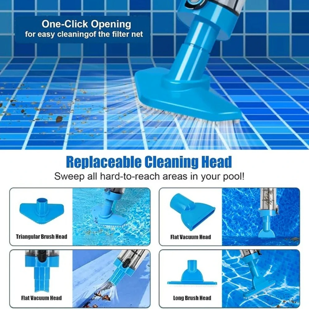 3 in 1 Cordless Rechargeable P - đánh giá và giá Pool Vacuum Manual