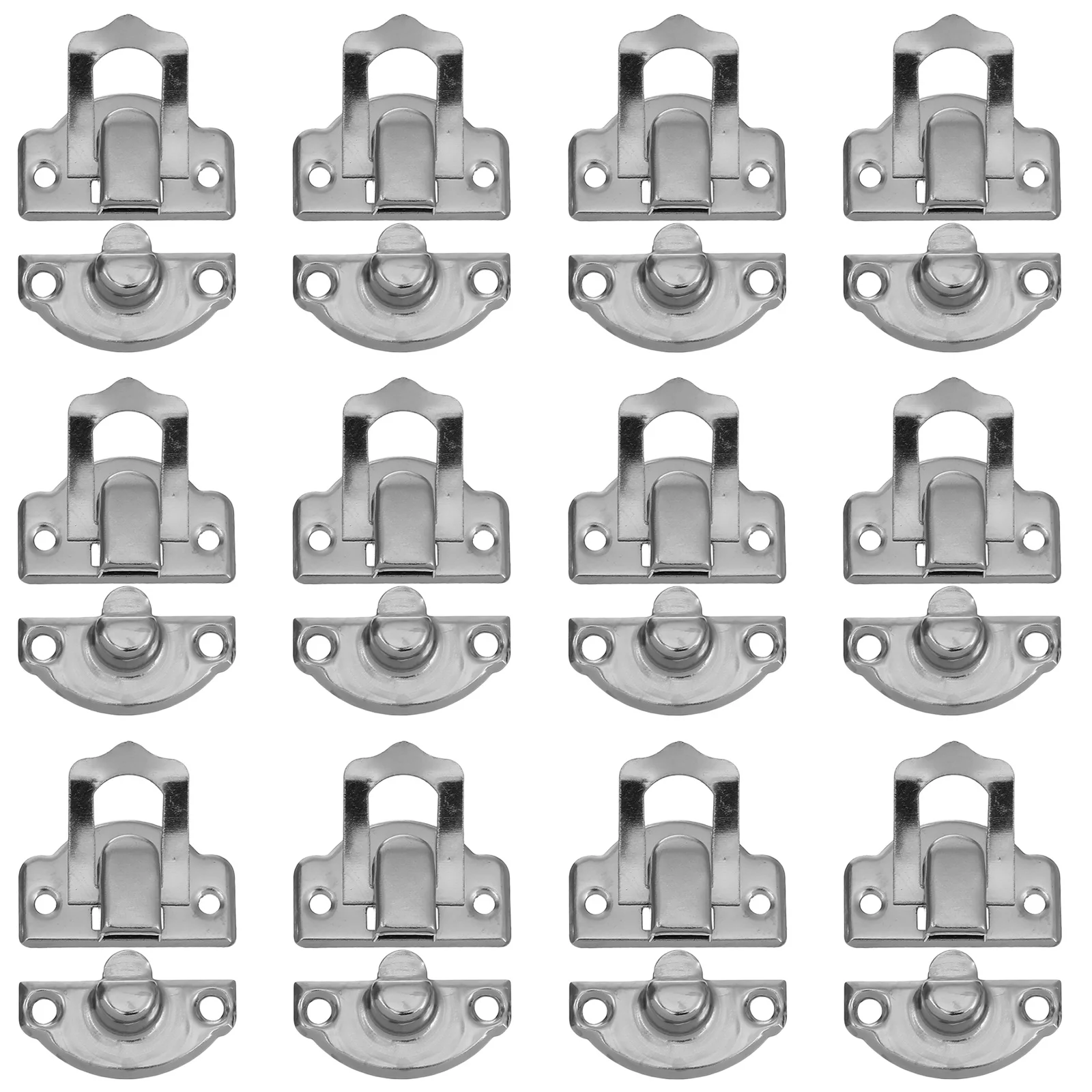 

50Pcs Metal Clasp Locks Zinc Alloy Durable Hasp Latch Toolbox Luggage Hardware Accessories Purse Clasps Closure