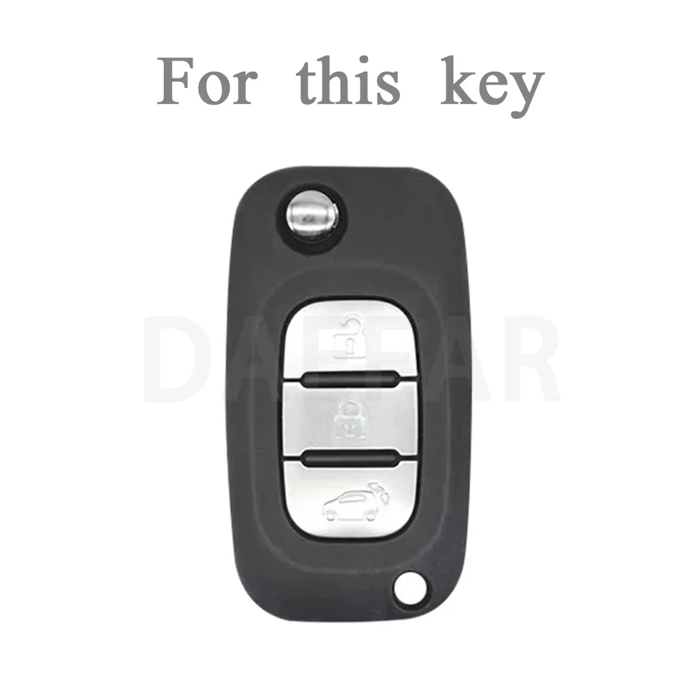 TPU 3 ButtonsKey Case Cover for LADA Vesta Granta XRay Kalina Priora Sedan Sport for Renault Fluence Clio Megane for Mercedes