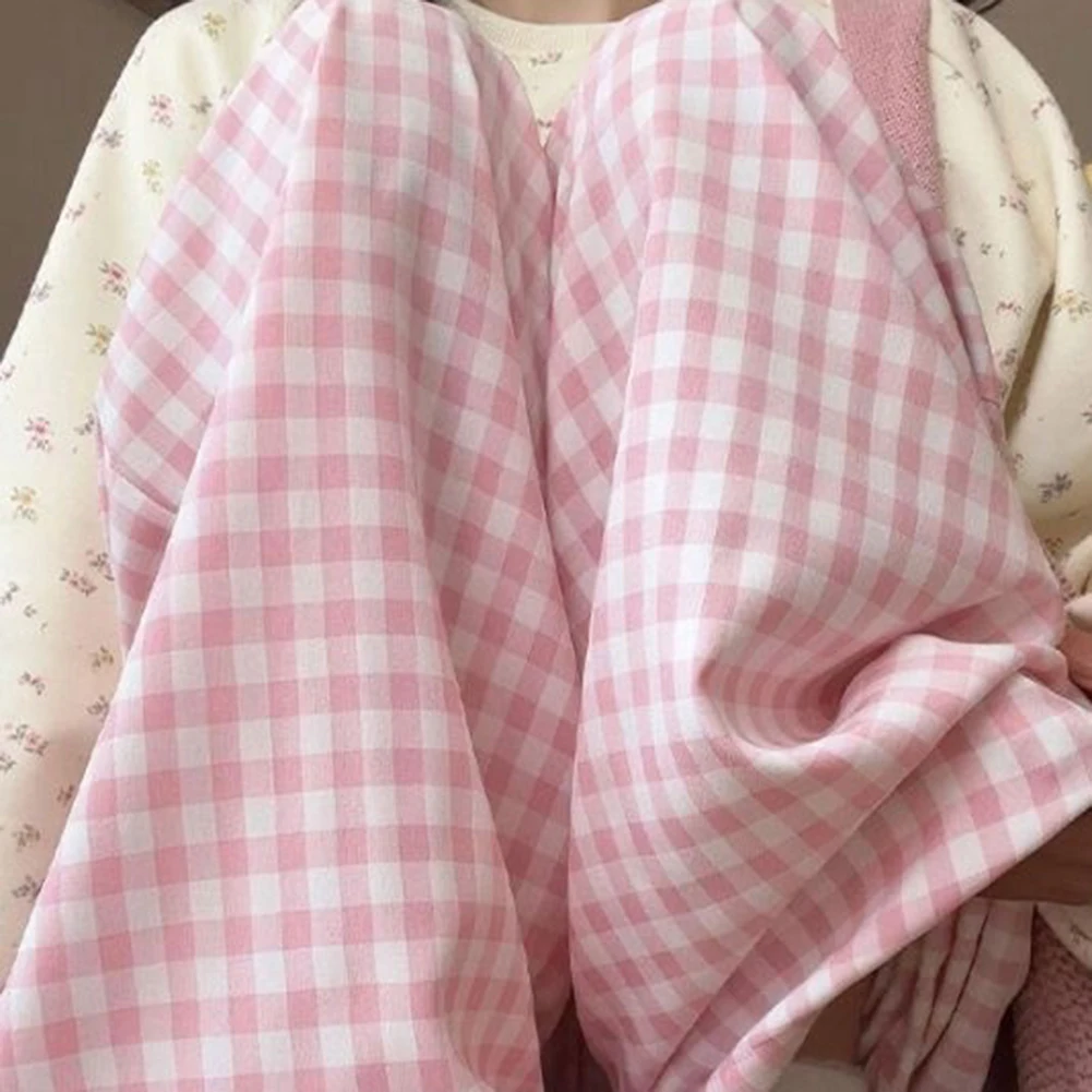 For Home Wear Baggy Oversized Pants Y2k Plaid Trousers Home Wear Blue Four Seasons Home Wear Trousers Trousers
