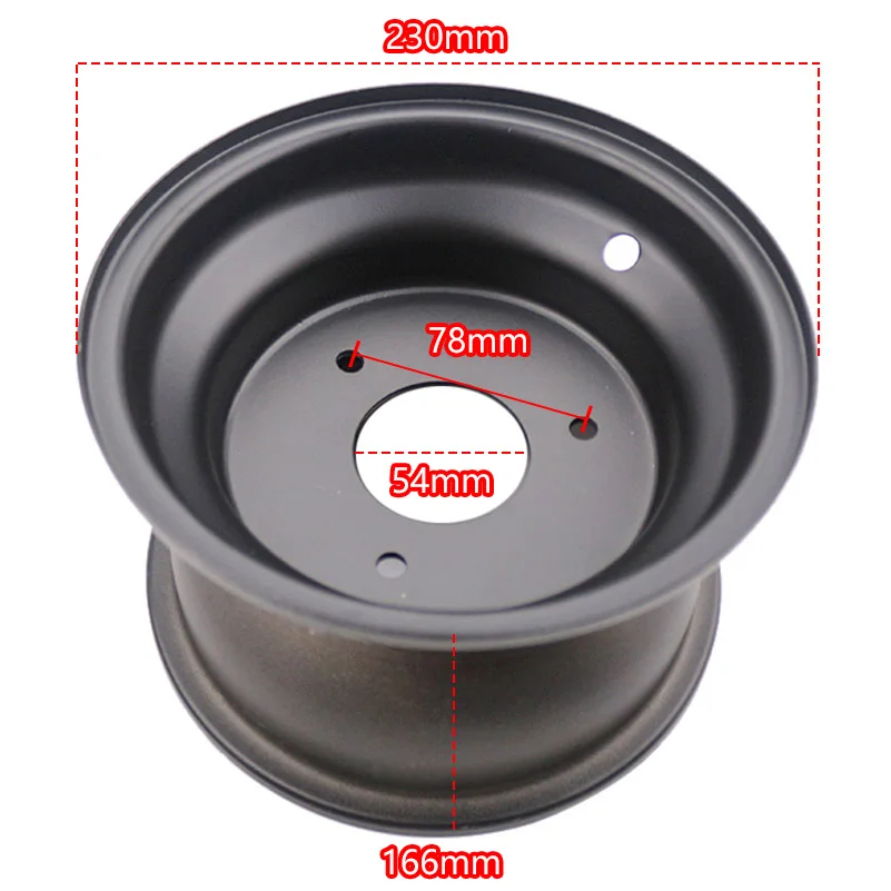 

8 inch 4/3 hole front and rear wheels vacuum rims suitable for 150cc-250cc bull ATV accessories 8 inch ATV motorcycle parts