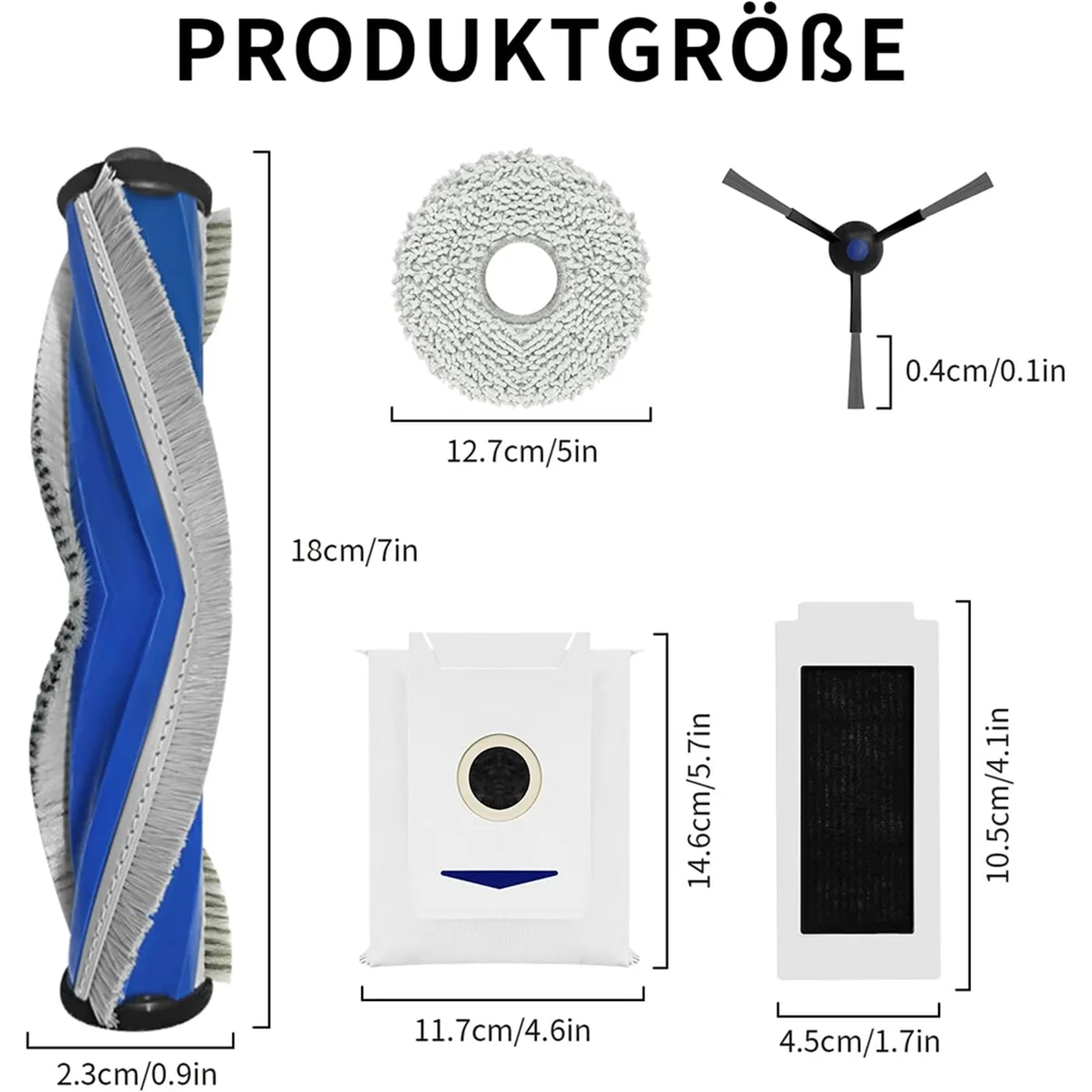 popular For ECOVACS DEEBOT T30 PRO Omni Parts Roller Main Side Brush Hepa Filter Mop Cloth Dust Bags Accessories