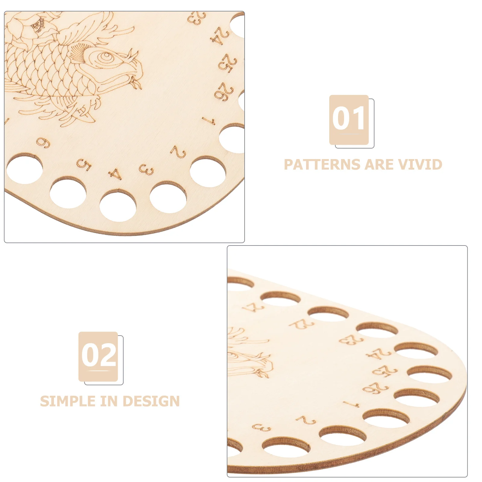 

Wooden Embroidery Thread Holder Durable Floss Organizer for Cross Stitch DIY Knitting Crochet Sewing Accessories