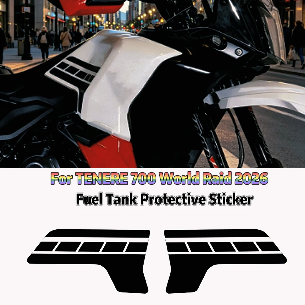 For Yamaha Tenere 700 World Raid 2026- Decorative Decals Motorcycle Waterproof Fuel tank protection sticker Tenere700