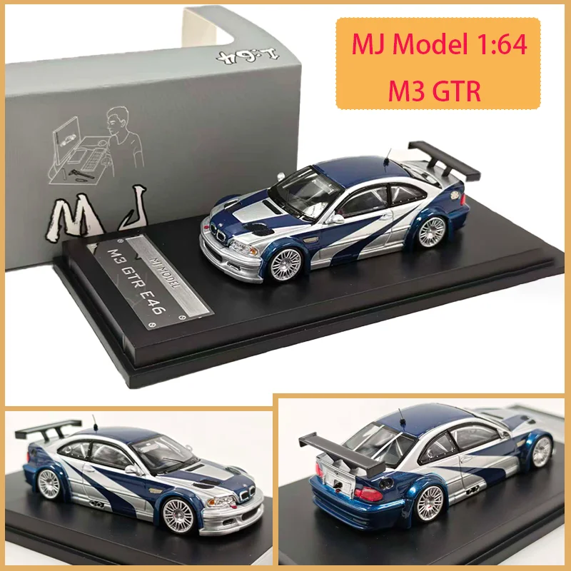 MJ Model 1:64 Schaal M3 GTR Legering Automodel Ornament Souvenir Display Collectie Hobby Cadeau