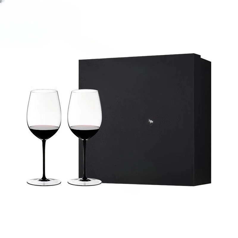 

Handmade glass red wine glass red rod Bordeaux, the first crystal cup gift box