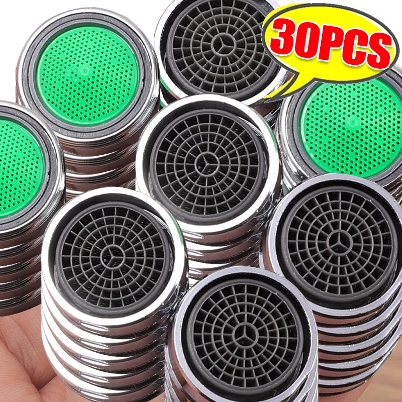 

30/1Pcs Tap Filter Nozzle Replaceable Parts Water Saving Faucet Tap Thread Mixed Nozzle Bathroom Faucet Bubbler Accessories