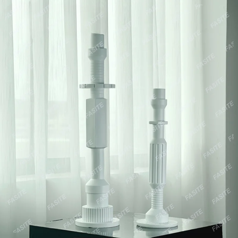 

Modern creative melting resin candlestick ornaments living room restaurant designer model room hotel decorations