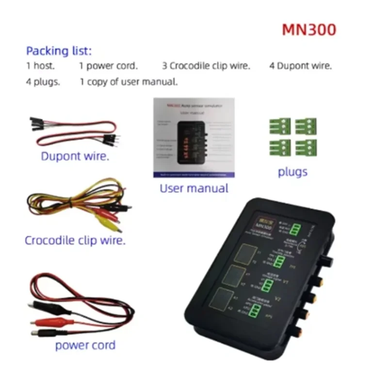 

New Arrival! MN300 Auto Sensor Simulator Automotive Tester Car Rail Oxygen Oil Pressure Flow Sensor Signal Generator