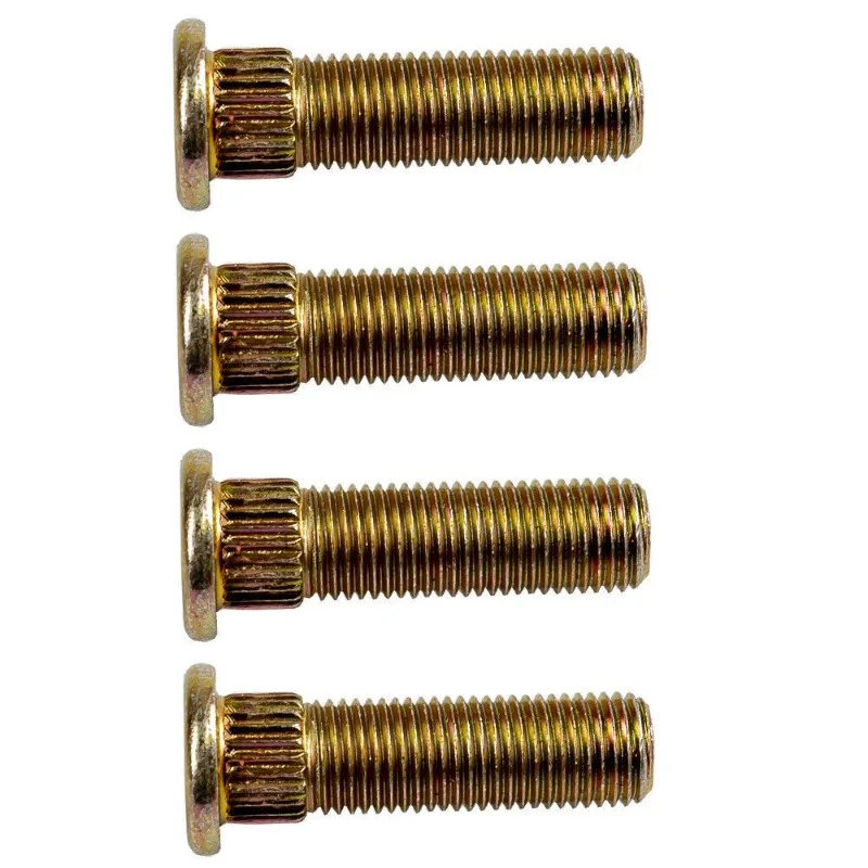 4 Pcs/ Spline Screw Wheel Hub Stud 10.9 Steel for ATV UTV Buggy Kart Quad Motorcycle Accessories Conversion Part