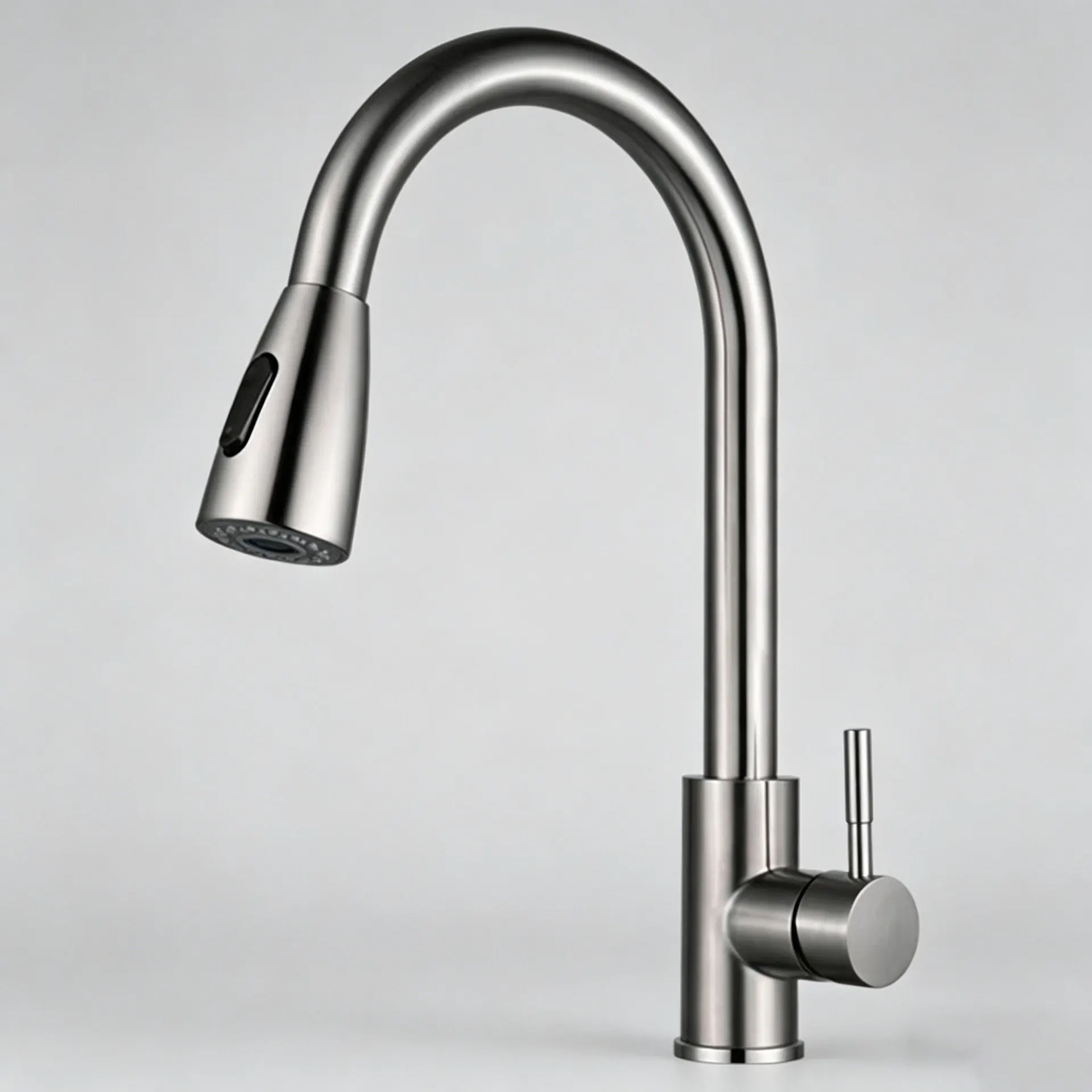Stainless Steel Hot and Cold Splash-proof Sink Retractable Sink Vegetable Basin Kitchen Pull-out Faucet
