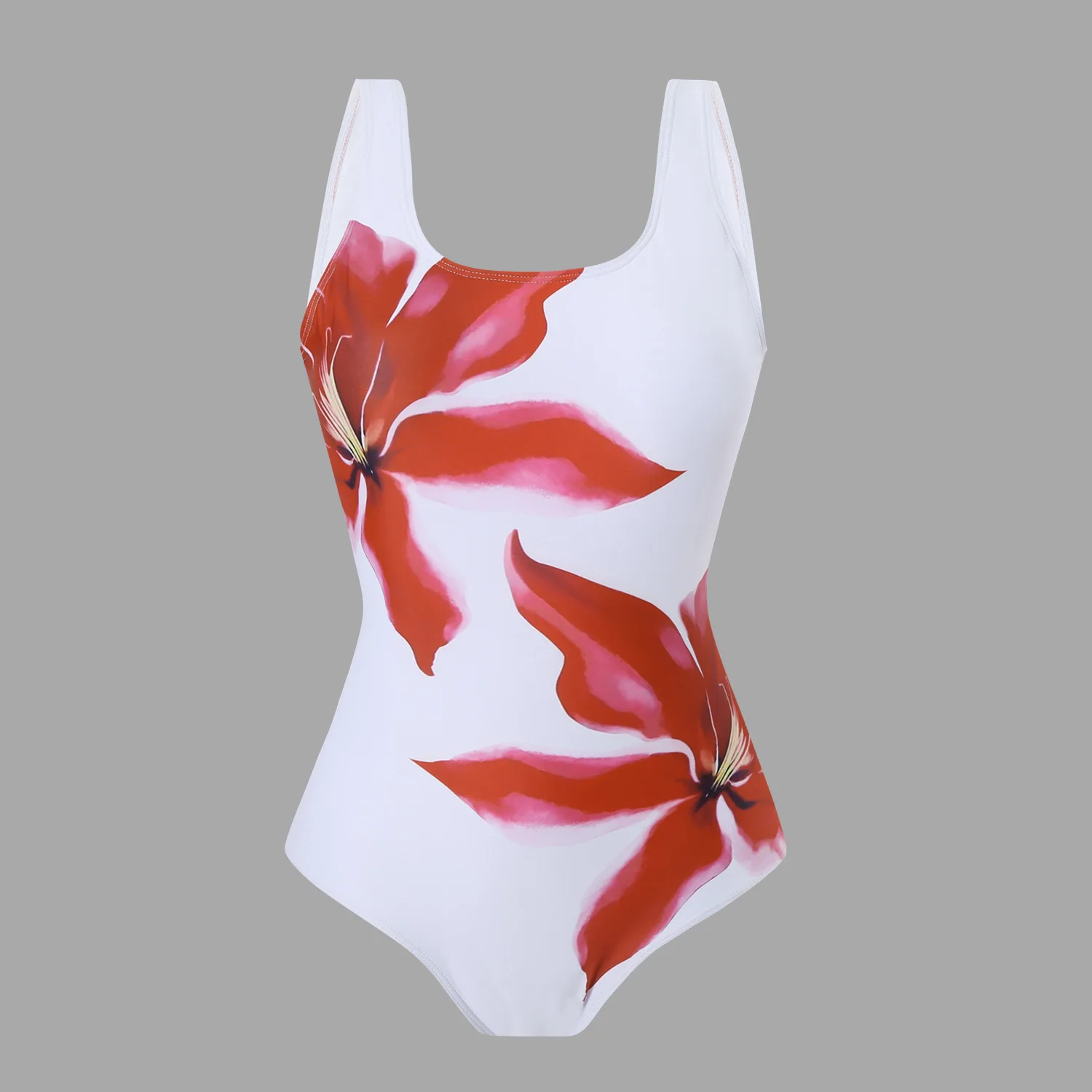 

Alluring Swimwear Euroamerican Designer Floral Bikini Highwaist Tummycontrol Beach Swimsuit Wraparound Skirted Cover Swimwear