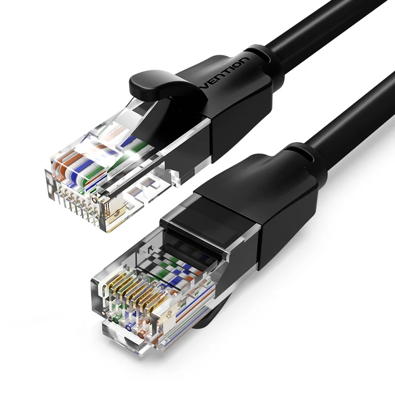 Vention Cat6 Ethernet-Kabel, RJ45-LAN-Kabel, CAT 6-Netzwerk-Patchkabel für Laptop, Router, PC, 1,5 m, 2 m, 3 m, 5 m, 40 m, RJ45-Ethernet-Kabel