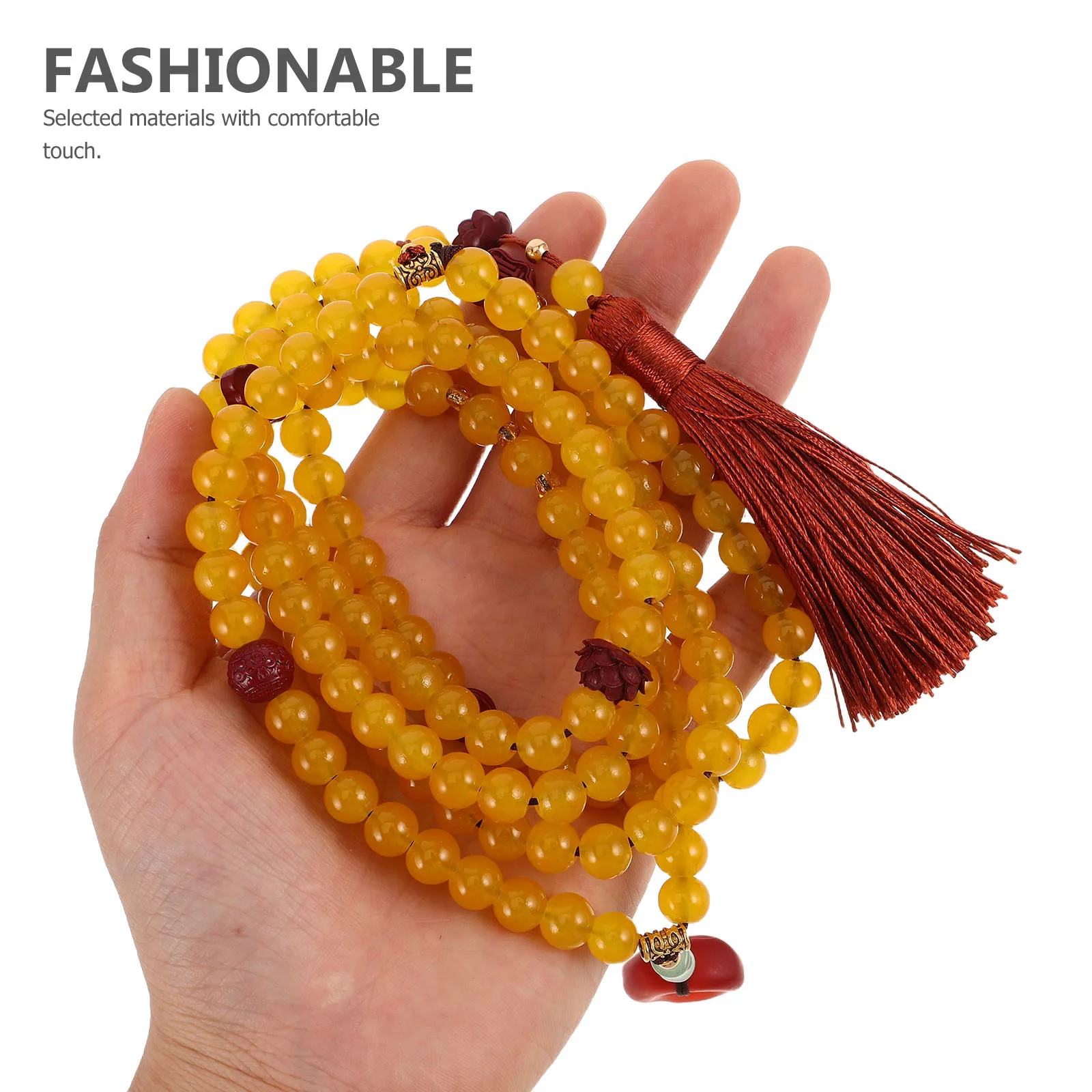 

Chinese Style Long Tassel Necklace Vintage Beaded Sweater Chain for Women Retro Ethnic Charm Hanfu Cheongsam Accessories Fashion