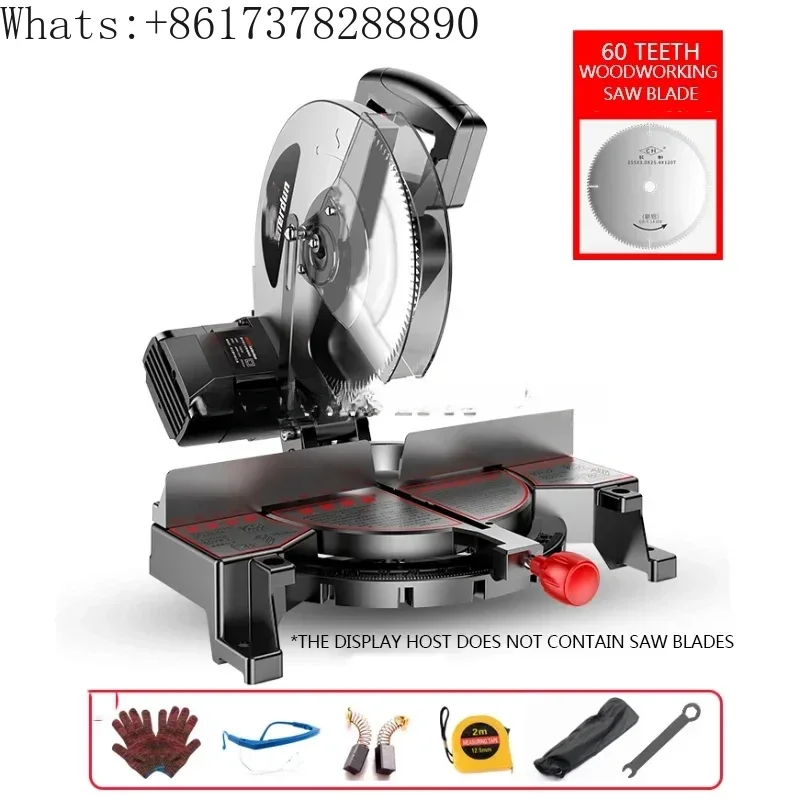 220V/2180W Stainless Steel Aluminum Wood Laser Miter Saw，10 Inch Electric Multi-Function Aluminum Sawing Machine