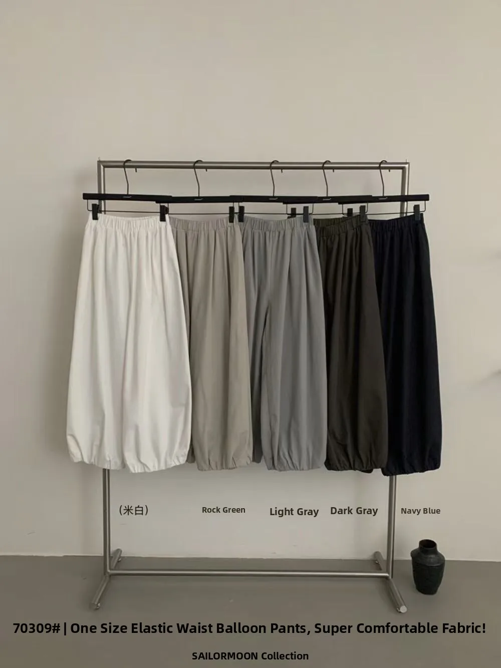 comfortable-elastic-waist-loose-nine-piece-pants-pleated-casual-pants-autumn-collection-faionable-long-sve-round-ne-set