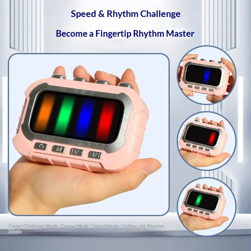 Portable Handheld Fingertip Rhythm Game Console Hand Speed & Focus Training Stress Relief Fidget Educational Toy for Kids Adults - view 3